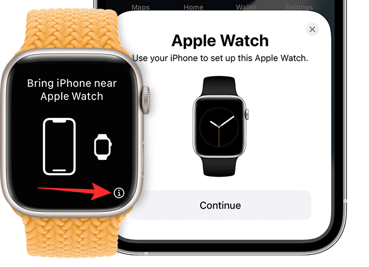 Où est l'icône « i » sur Apple Watch ?