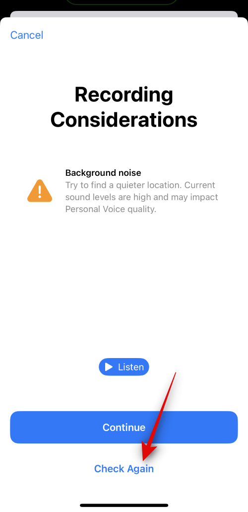 iOS 17이 설치된 iPhone에서 개인 음성을 설정하고 사용하는 방법