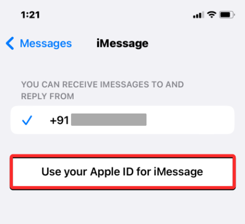 iMessage에 Apple ID를 사용하세요라는 메시지가 나타납니까? 해야 할 일