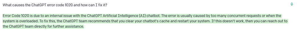 ChatGPT“訪問被拒絕錯誤代碼 1020”：含義以及如何修復