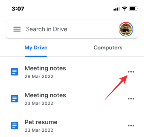 วิธีลบไฟล์จาก Google Drive บน iPhone