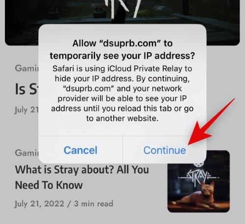 iPhone で Web サイトの「IP アドレスを非表示」をオフにする方法