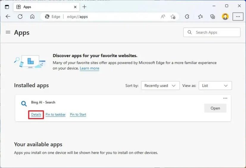 So installieren Sie Bing mit ChatGPT als App unter Windows 11