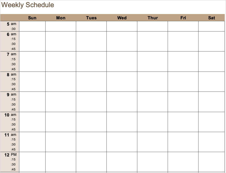 วิธีสร้างกำหนดการใน Microsoft Excel