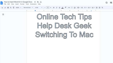 So fügen Sie Word-Art in Google Docs ein