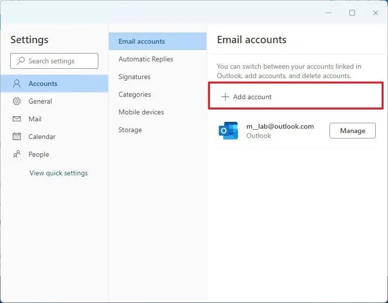 So fügen Sie der neuen Outlook-App unter Windows 11 mehrere E-Mail-Konten hinzu