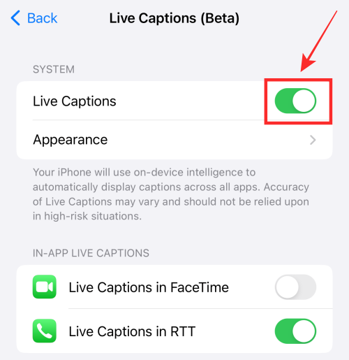 如何在 iOS 16 上啟用或禁用 FaceTime 上的實時字幕