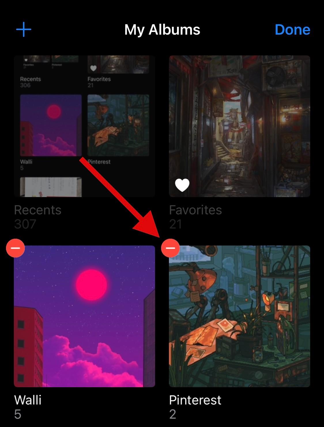 Comment supprimer des albums vides sur iPhone