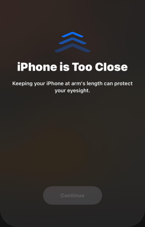 iOS 17で画面距離を有効にして使用する方法