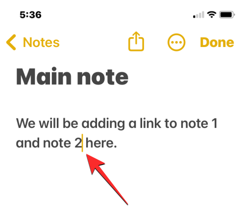 So verknüpfen Sie andere Notizen innerhalb einer Notiz auf dem iPhone mit iOS 17
