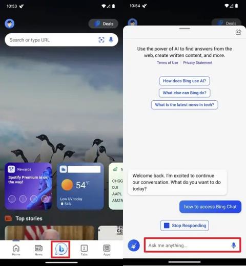 สามวิธีที่ดีที่สุดในการเข้าถึง Bing Chat AI บน Android หรือ iPhone