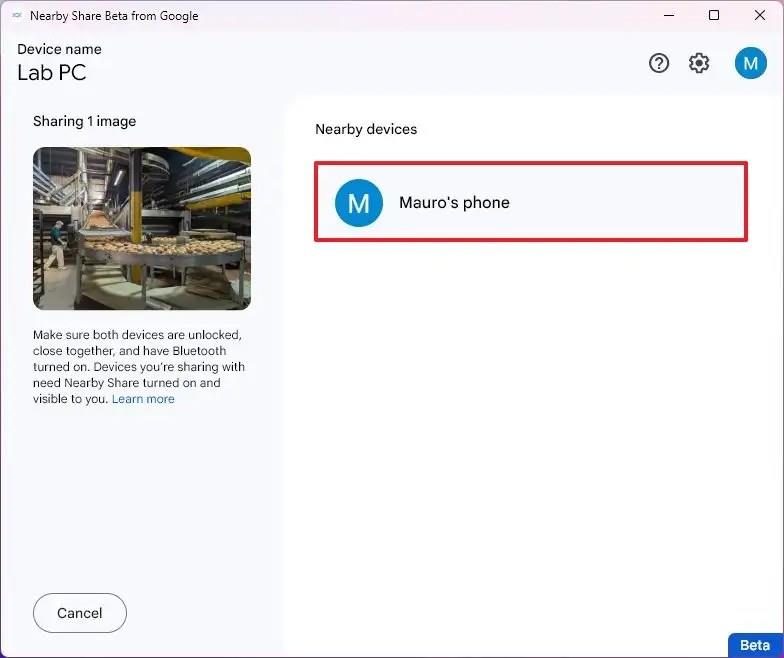 Android と Windows 11 間で Google Nearby Share を使用する方法