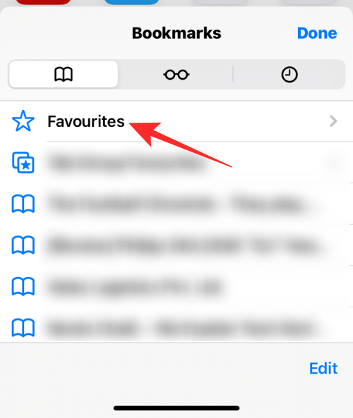 So entfernen Sie Favoriten aus Safari auf dem iPhone