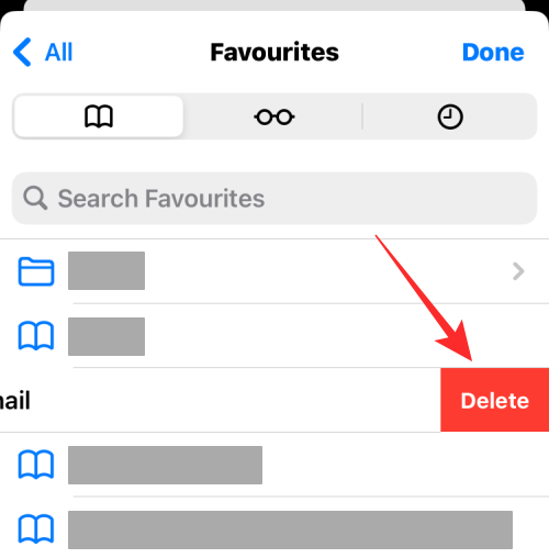 So entfernen Sie Favoriten aus Safari auf dem iPhone