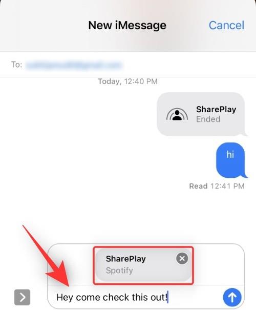 iOS 16のiPhoneのメッセージアプリでShareplayを使用する方法