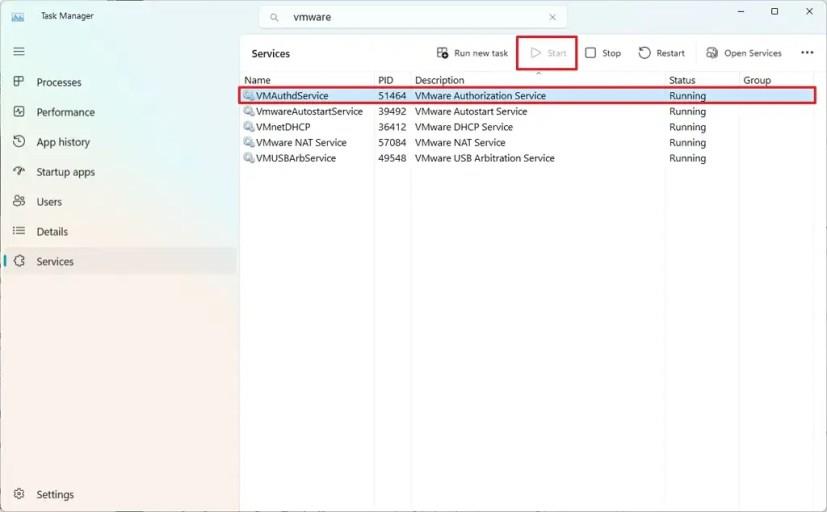 Windows 11을 재부팅하지 않고 VMware Workstation을 다시 시작하는 방법