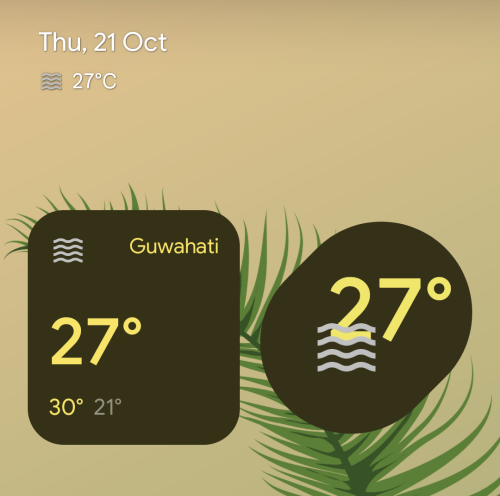 วิธีเพิ่มวิดเจ็ตสภาพอากาศ 'Material You' บน Android 12