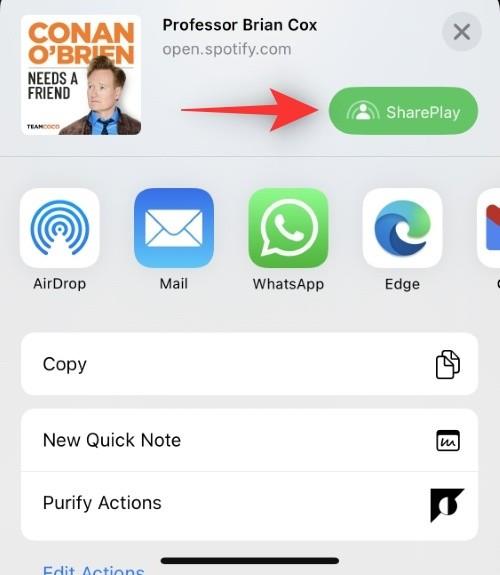 iOS 16のiPhoneのメッセージアプリでShareplayを使用する方法