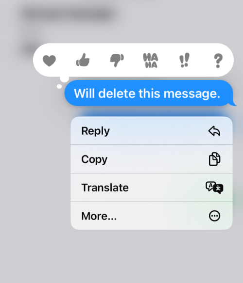 Was passiert, wenn Sie eine Nachricht in iMessage rückgängig machen?