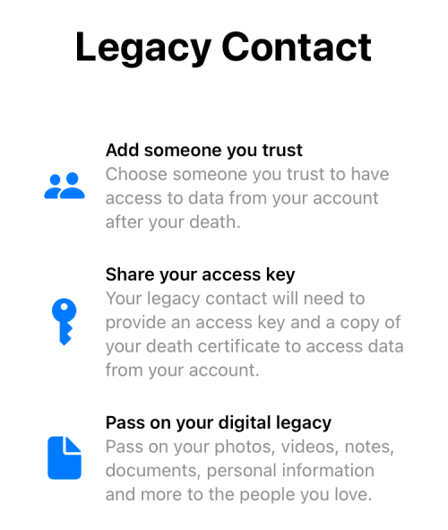 Comment configurer les paramètres de contact hérités de l'iPhone : la fonctionnalité iPhone à activer avant de mourir