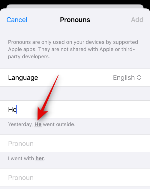 So fügen Sie unter iOS 17 Pronomen für einen Kontakt hinzu