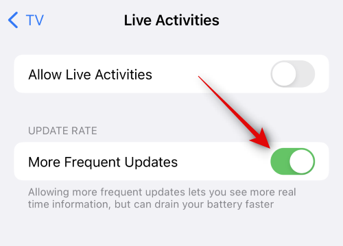 So deaktivieren Sie Live-Aktivitäten in der Apple TV App auf dem iPhone