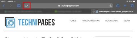 Cum să mărești dimensiunea textului pe orice site de pe iPad