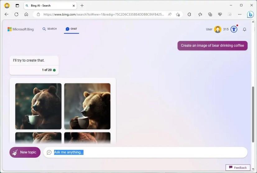 So erstellen Sie Bilder mit KI im Bing Chat