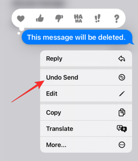 iOS 16에서는 메시지 전송을 취소하거나 삭제할 수 있나요?