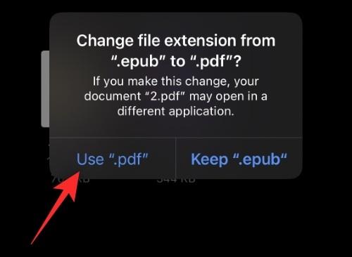iOS 16のiPhoneでファイル拡張子を変更する方法