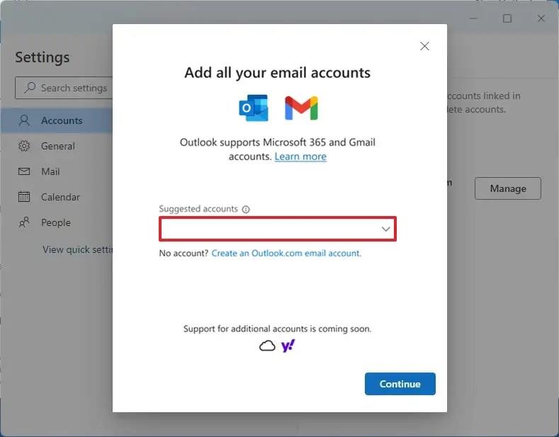 Windows 11의 새 Outlook 앱에 Gmail 계정을 추가하는 방법