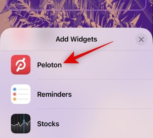 如何在裝有 iOS 16 的 iPhone 上的鎖定屏幕上添加 Peloton Widget