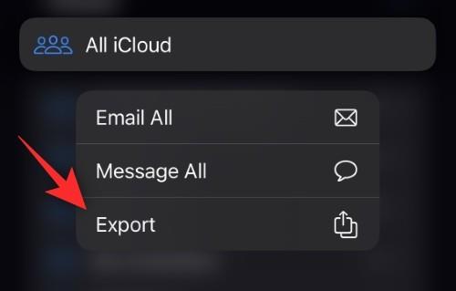 So exportieren Sie alle Kontakte auf dem iPhone unter iOS 16