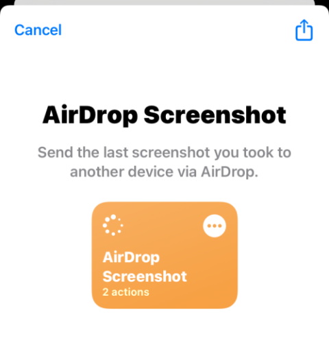 AirDrop을 사용하여 iPhone에서 마지막 스크린샷을 빠르게 공유하는 방법
