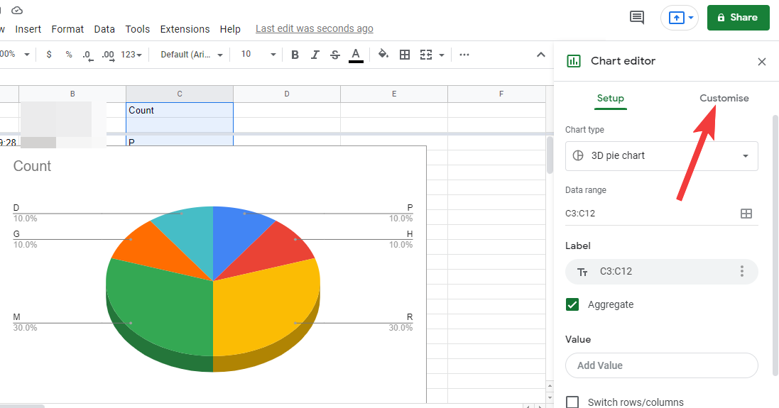 Comment créer un graphique à secteurs sur Google Forms