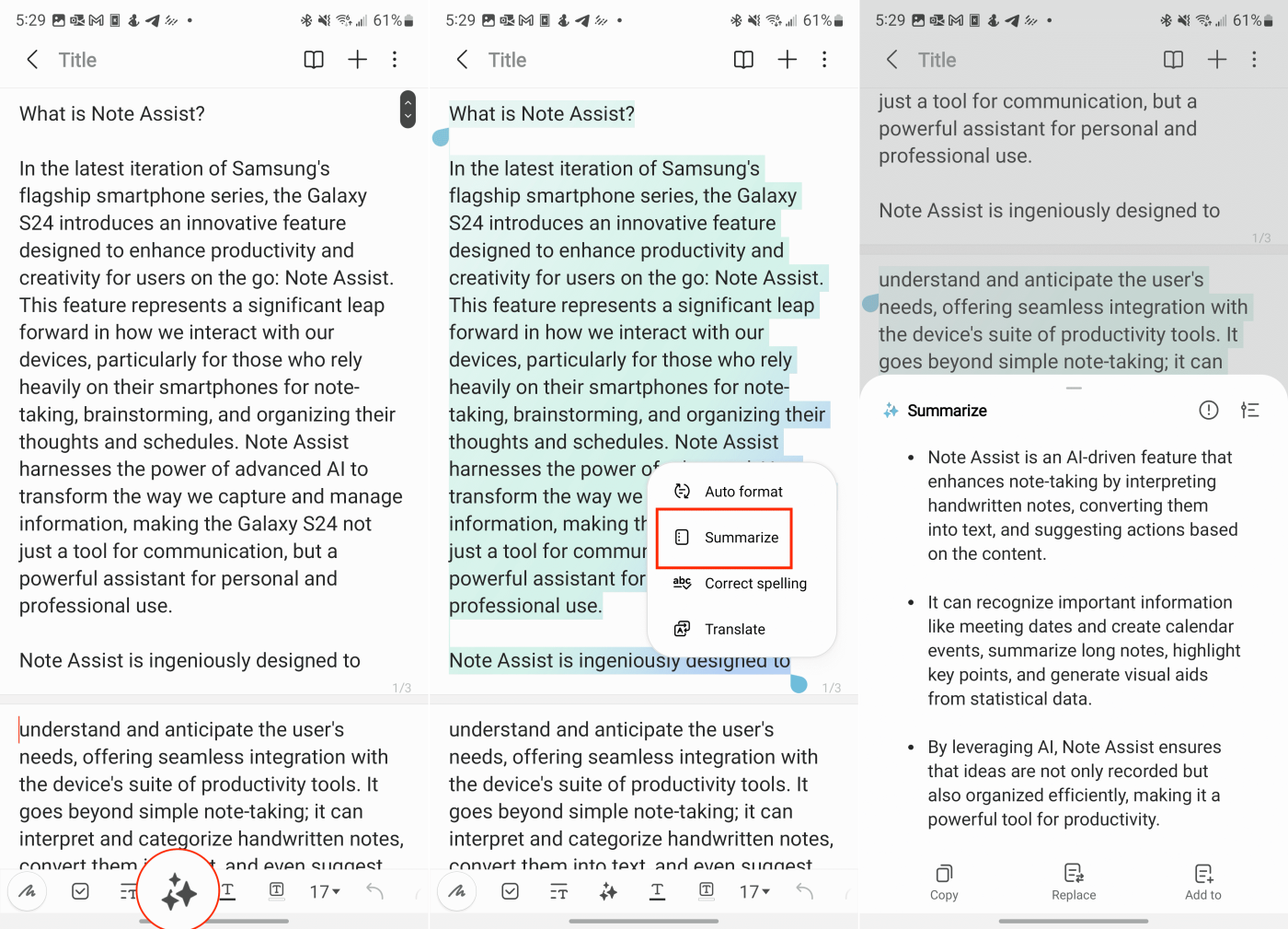 How to Use Note Assist on Galaxy S24