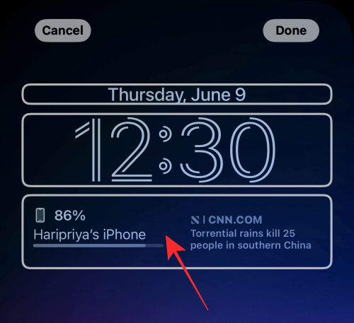 iOS 16의 iPhone 잠금 화면에서 위젯을 제거하는 방법