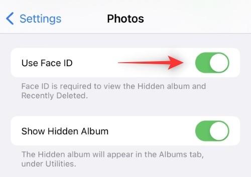 iPhoneの写真アプリで非表示にしたものと最近削除したものの認証を無効にする方法