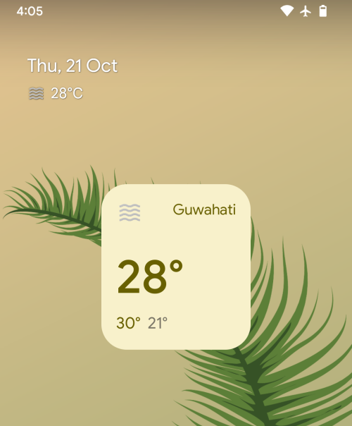 Android 12に「マテリアルユー」天気ウィジェットを追加する方法