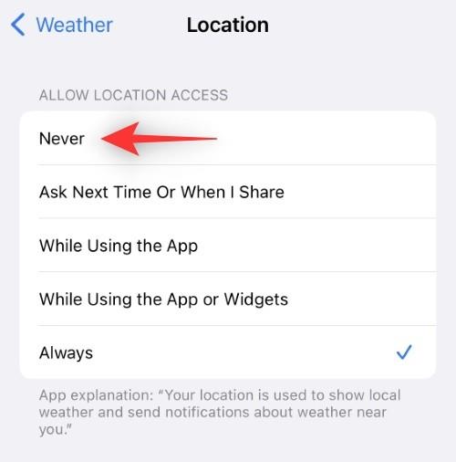 iOS 16で天気予報アプリのバッテリー消耗を修正する方法