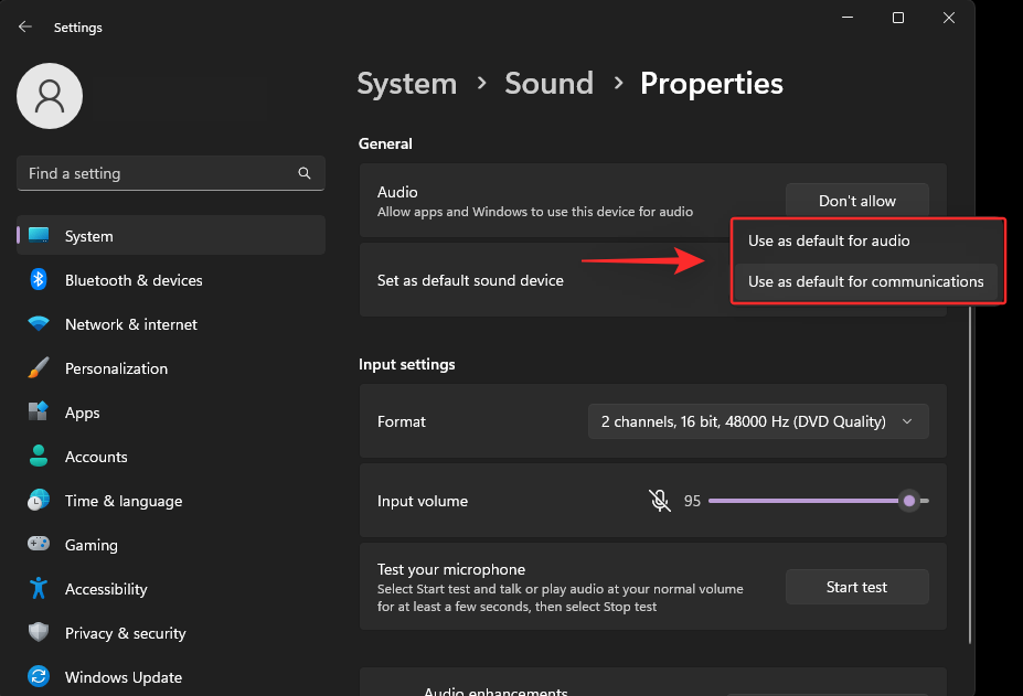 Windows 11에서 기본 오디오 장치를 설정하는 방법