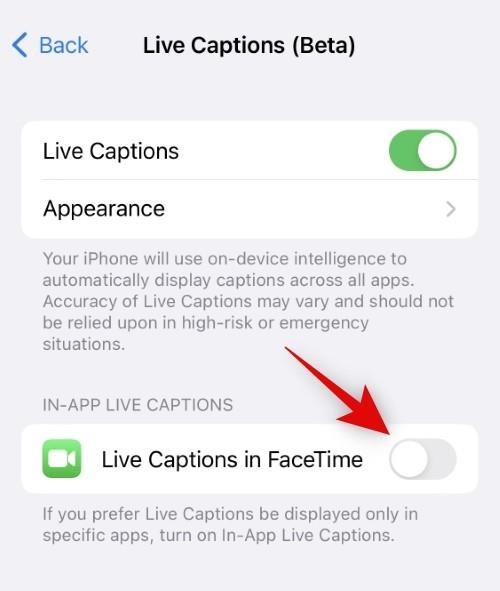 iOS 16を搭載したiPhoneでライブキャプションを有効にする方法