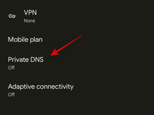So verwenden Sie privates DNS und adaptive Konnektivität unter Android 12