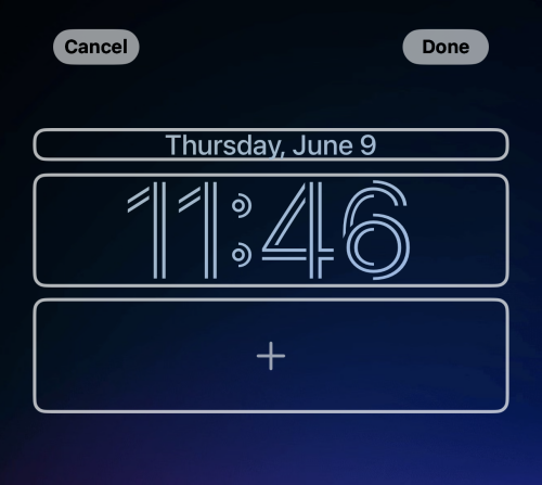 iOS 16のiPhoneのロック画面からウィジェットを削除する方法