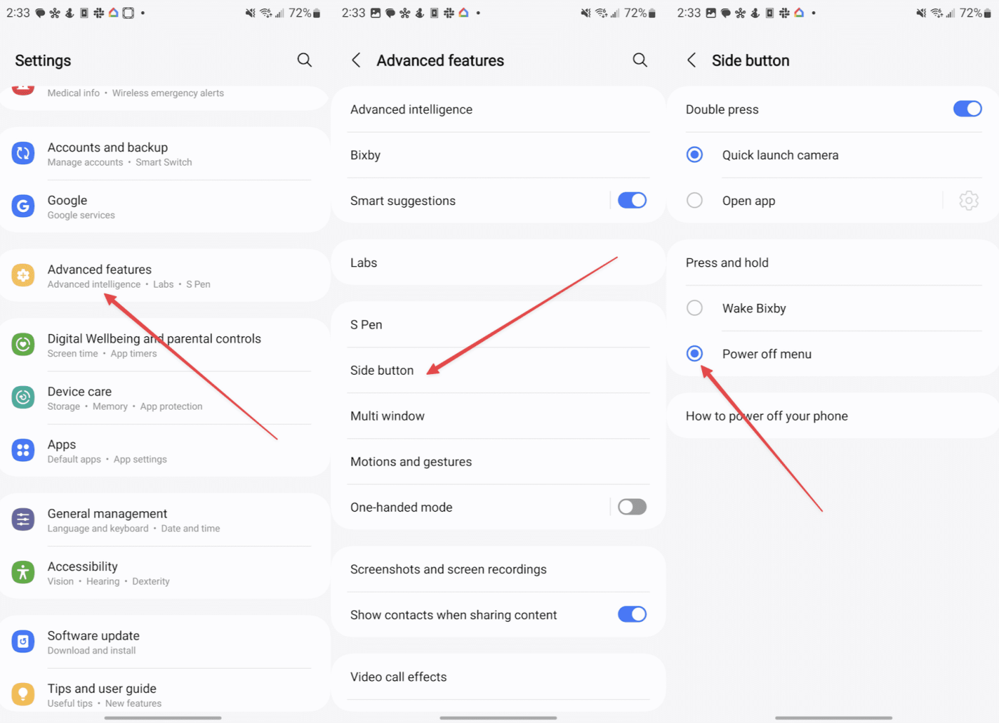 Galaxy S24: How to Turn Off