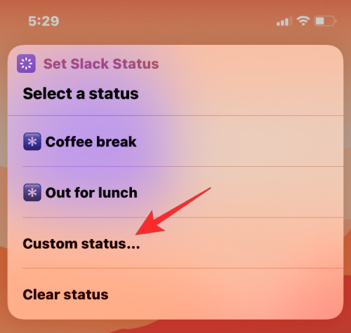 Apple ショートカットを使用して Slack ステータスを設定する方法