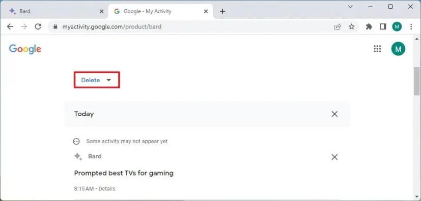So löschen Sie den Aktivitätsverlauf von Google Bard AI