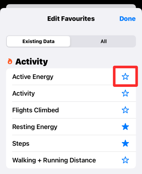 Comment supprimer les favoris dans Santé sur iPhone