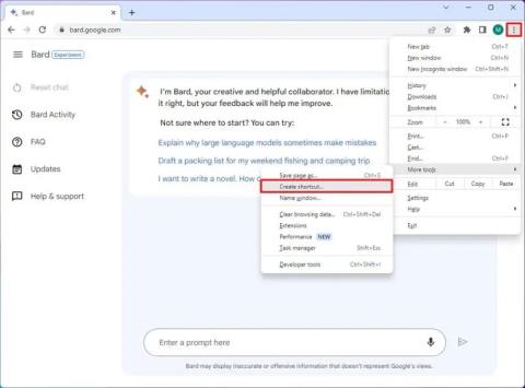 Comment installer Google Bard en tant quapplication sur Windows 11