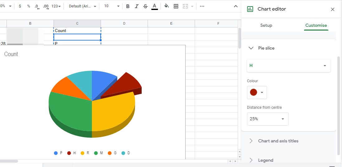 Comment créer un graphique à secteurs sur Google Forms